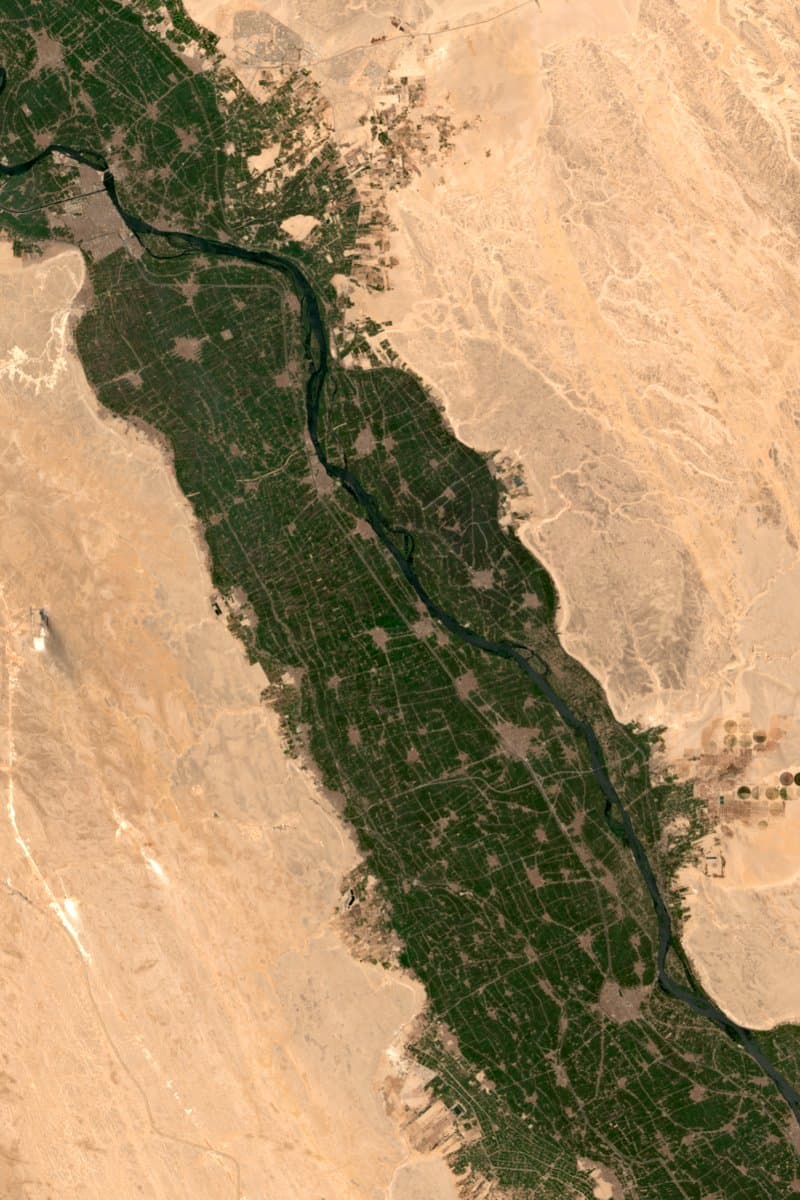 Nile Valley at Asyut, Egypt